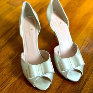 Kate Spade Ivory Bow Heels - Bridal Shoes